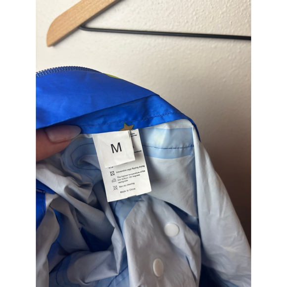 NWOT 3T-4T Boys Unbranded Blue Yellow Moon Star Raincoat suit rain suit M - Picture 7 of 8
